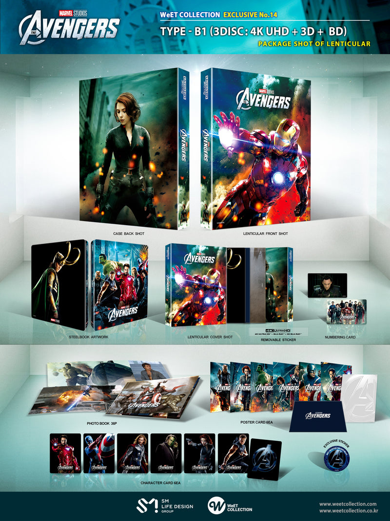 THE AVENGERS: [4K UHD +3D + 2D] Blu-ray STEELBOOK 1-CLICK [WeET COLLECTION]