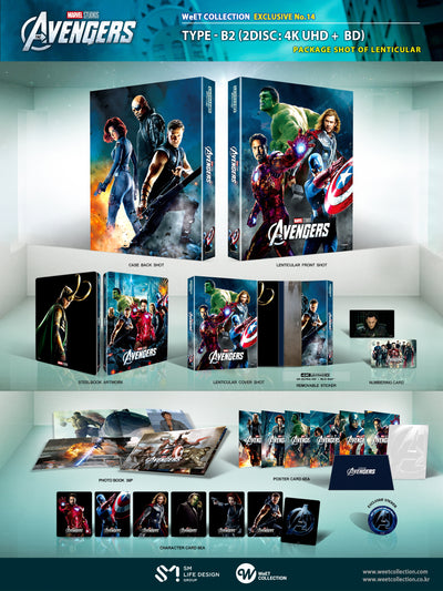 THE AVENGERS: [4K UHD +3D + 2D] Blu-ray STEELBOOK 1-CLICK [WeET COLLECTION]