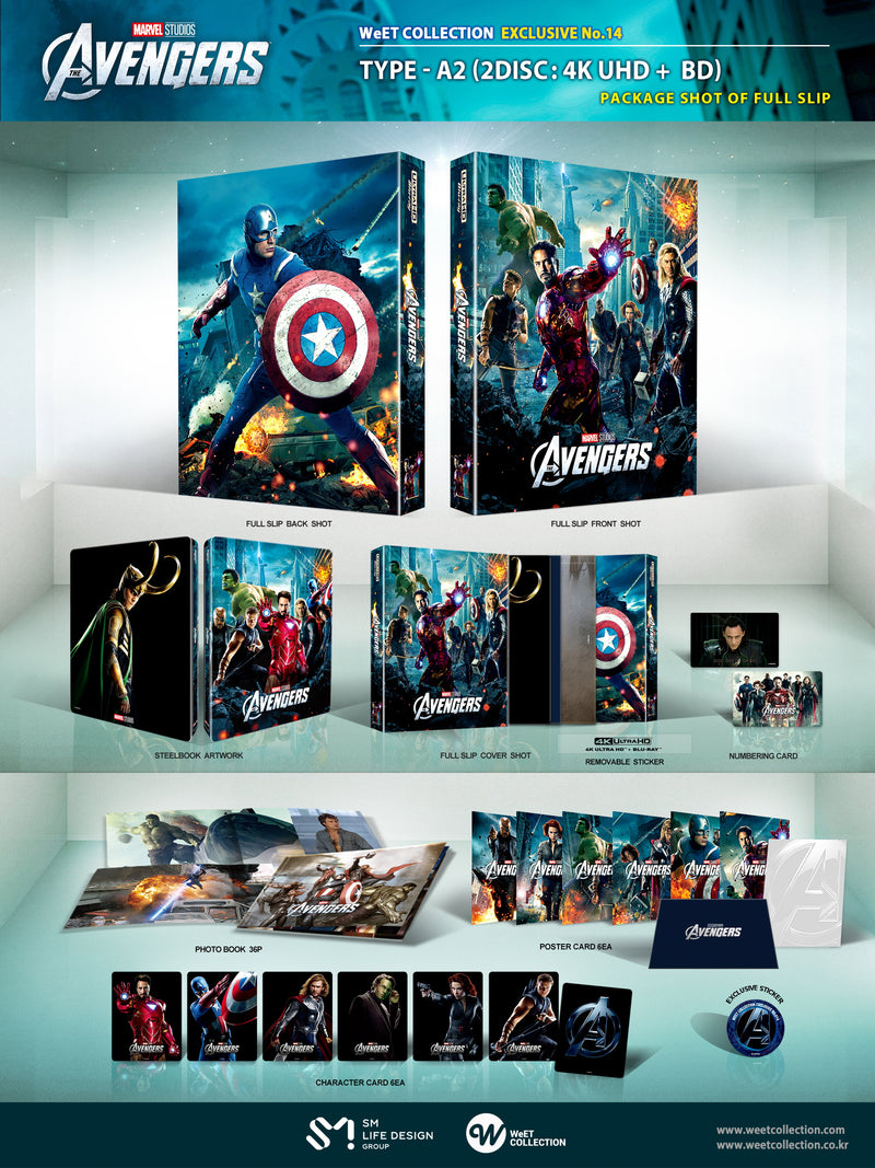 THE AVENGERS [4K UHD + 2D] Blu-ray STEELBOOK [WeET COLLECTION] FSA2