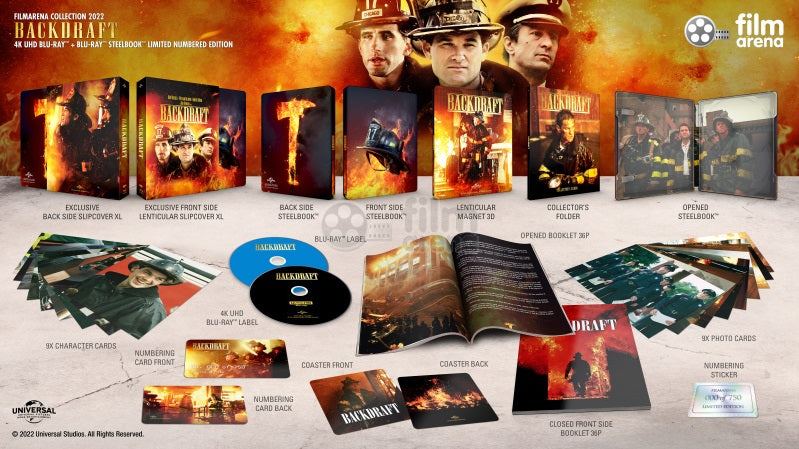 BACKDRAFT [4K UHD + 2D] Blu-ray STEELBOOK [FILMARENA] XL FULLSLIP