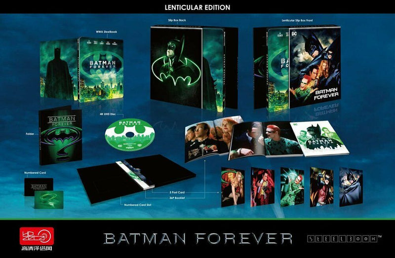 BATMAN FOREVER 4K UHD Blu-ray STEELBOOK [HDZETA] LENTICULAR