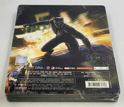 BLACK PANTHER [2D + 3D] Blu-ray WEA STEELBOOK [BLUFANS] 1/4 SLIP <LOW #059/700>