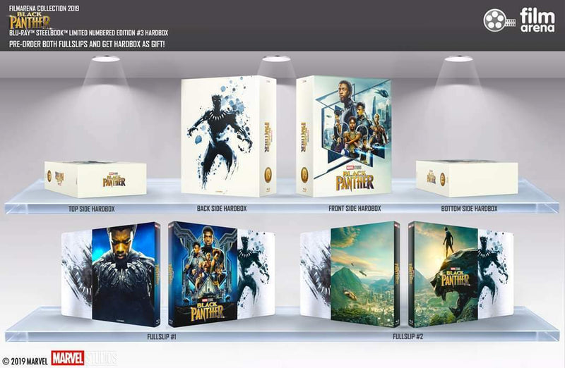 BLACK PANTHER [2D + 3D] Blu-ray STEELBOOK SET [FILMARENA] HARDBOX <LOW 