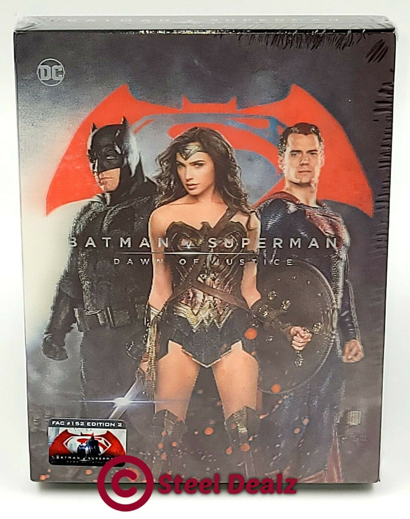 BATMAN v SUPERMAN: DAWN OF JUSTICE [2D +3D] BLU-RAY STEELBOOK [FILMARENA] XL LENTICULAR