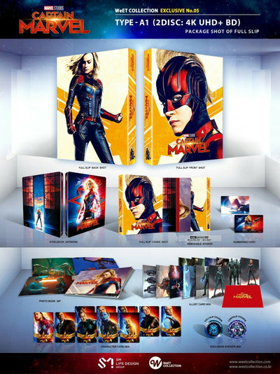 CAPTAIN MARVEL [4K UHD + 2D] Blu-ray STEELBOOK BOXSET [WeET COLLECTION] 1-CLICK EDITION<LOW #039/650>