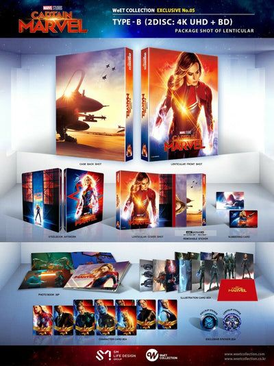 CAPTAIN MARVEL [4K UHD + 2D] Blu-ray STEELBOOK BOXSET [WeET COLLECTION] 1-CLICK EDITION<LOW #039/650>