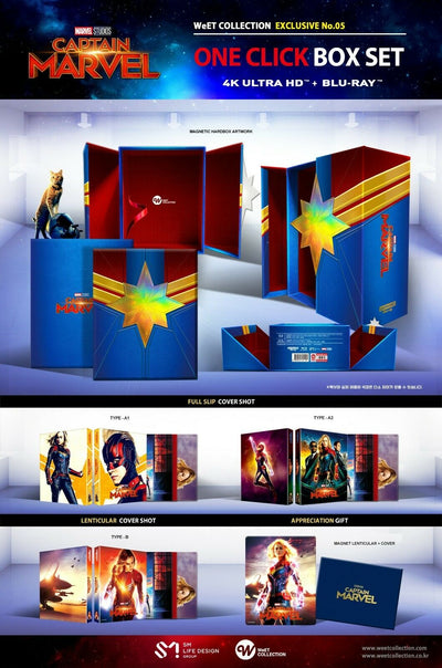 CAPTAIN MARVEL [4K UHD + 2D] Blu-ray STEELBOOK BOXSET [WeET COLLECTION] 1-CLICK EDITION<LOW #039/650>