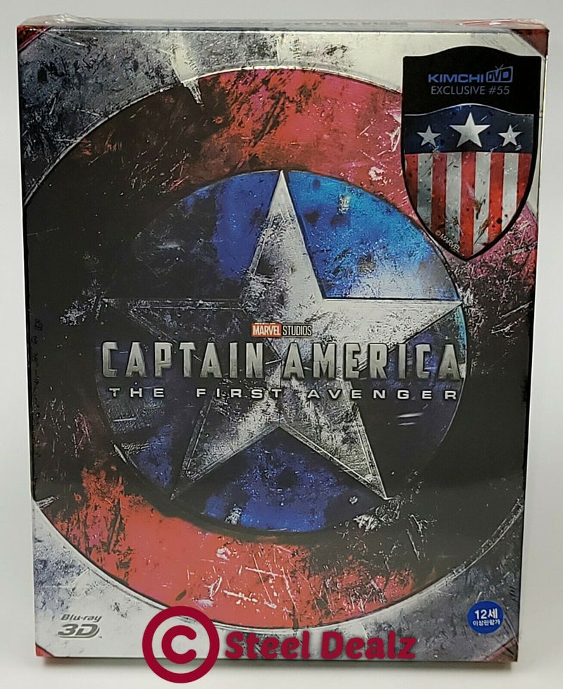 CAPTAIN AMERICA THE FIRST AVENGER [2D + 3D] Blu-ray STEELBOOK [KIMCHIDVD] FS A1