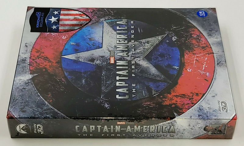 CAPTAIN AMERICA THE FIRST AVENGER [2D + 3D] Blu-ray STEELBOOK [KIMCHIDVD] FS A1