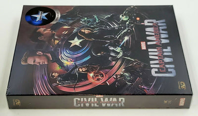 CAPTAIN AMERICA CIVIL WAR [2D + 3D] Blu-ray STEELBOOK [NOVAMEDIA] FULLSLIP A