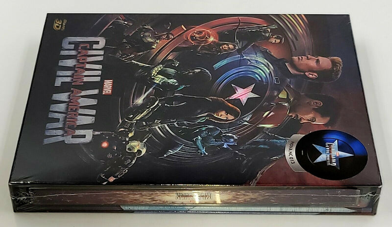 CAPTAIN AMERICA CIVIL WAR [2D + 3D] Blu-ray STEELBOOK [NOVAMEDIA] FULLSLIP A