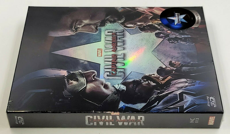 CAPTAIN AMERICA CIVIL WAR [2D + 3D] Blu-ray STEELBOOK [NOVAMEDIA] FULLSLIP B