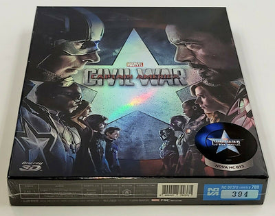 CAPTAIN AMERICA CIVIL WAR [2D + 3D] Blu-ray STEELBOOK [NOVAMEDIA] FULLSLIP B