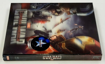 CAPTAIN AMERICA CIVIL WAR [2D + 3D] Blu-ray STEELBOOK [NOVAMEDIA] LENTICULAR