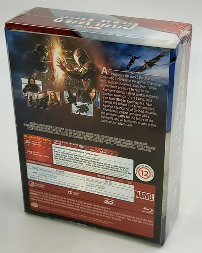 CAPTAIN AMERICA: CIVIL WAR [2D + 3D] Blu-ray STEELBOOK SET [FILMARENA] HARDBOX