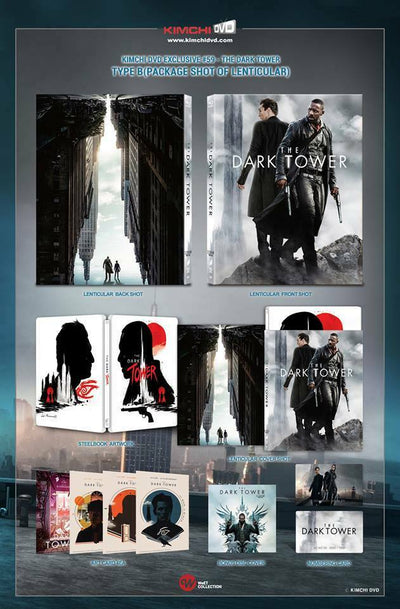 THE DARK TOWER Blu-ray STEELBOOK [KIMCHIDVD] LENTICULAR <LOW #003/400>