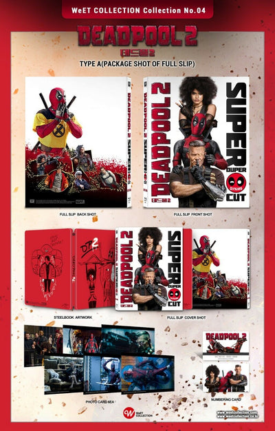 DEADPOOL 2 Blu-ray STEELBOOK [THE WeET COLLECTION] FULLSLIP <#0088/1300>