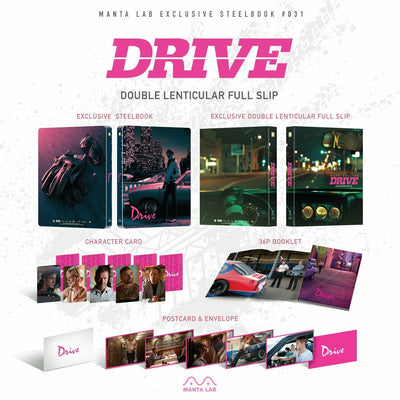 DRIVE Blu-ray STEELBOOK [MANTA LAB] DOUBLE LENTICULAR<#0088/1000>