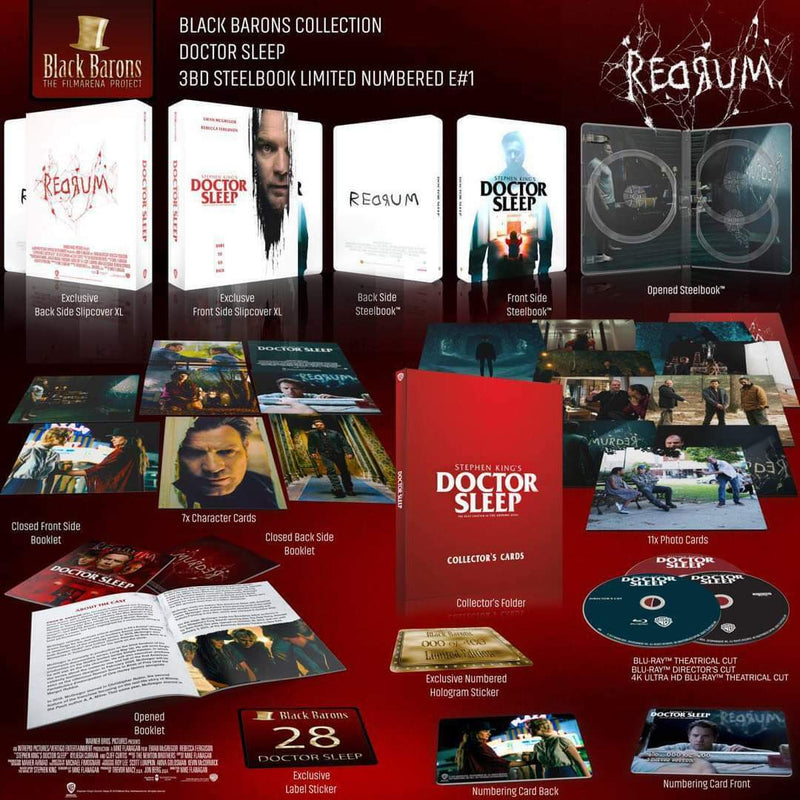 DOCTOR SLEEP [4K UHD +2D] Blu-ray STEELBOOK [BLACK BARONS] [FILMARENA] XL FULLSLIP