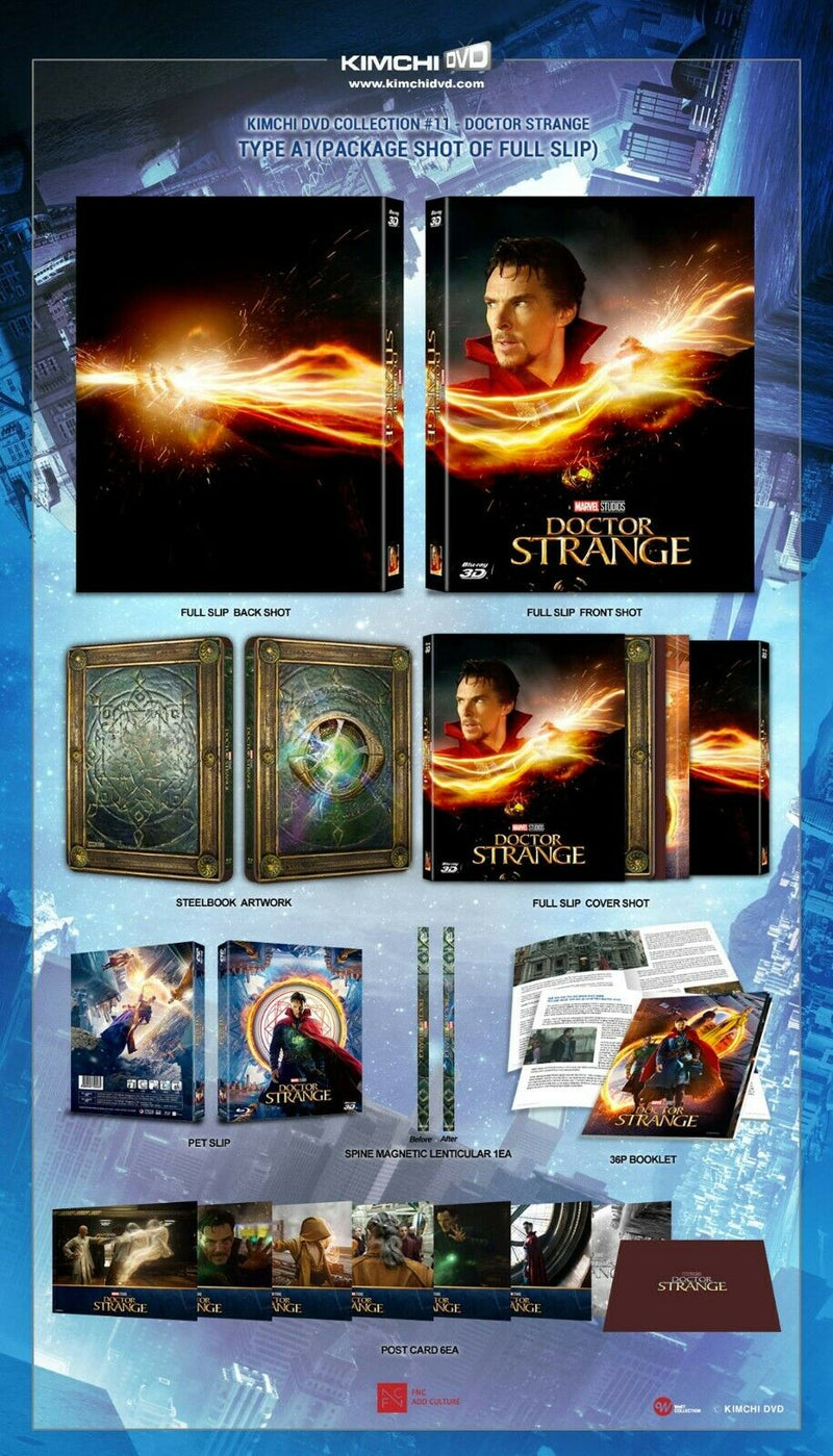 DOCTOR STRANGE [2D + 3D] Blu-ray STEELBOOK [KIMCHIDVD]