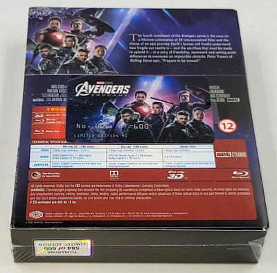 AVENGERS ENDGAME [2D + 3D] Blu-ray STEELBOOK [FILMARENA] XL FULLSLIP