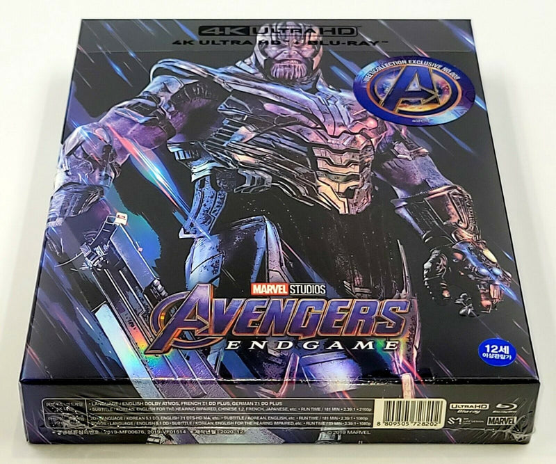 AVENGERS ENDGAME [4K UHD + 2D + BONUS] Blu-ray STEELBOOK [THE WeET COLLECTION] FULLSLIP A1