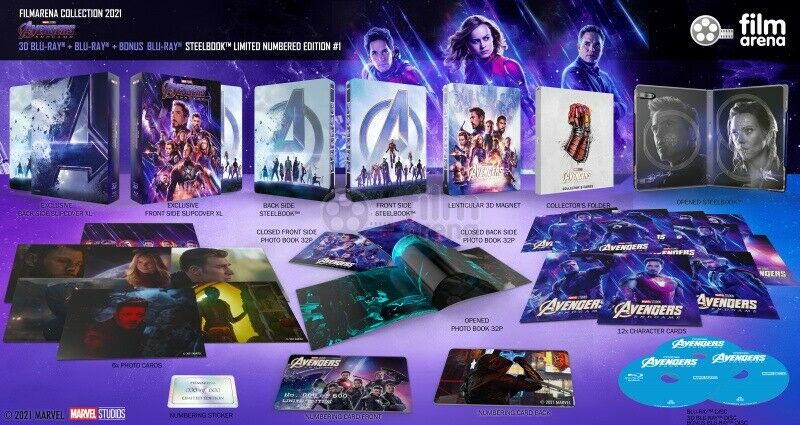 AVENGERS ENDGAME [2D + 3D] Blu-ray STEELBOOK [FILMARENA] XL FULLSLIP