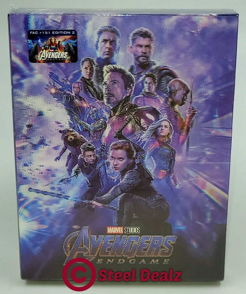 AVENGERS ENDGAME [2D + 3D] Blu-ray STEELBOOK [FILMARENA] XL LENTICULAR