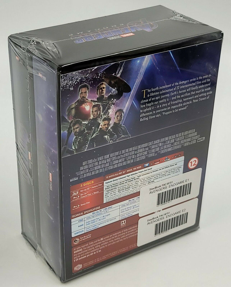 AVENGERS ENDGAME [2D + 3D] Blu-ray STEELBOOK SET [FILMARENA] HARDBOX