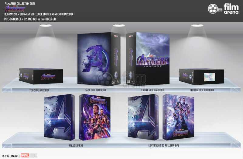 AVENGERS ENDGAME [2D + 3D] Blu-ray STEELBOOK SET [FILMARENA] HARDBOX