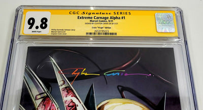 EXTREME CARNAGE ALPHA  #1 [CLAYTON CRAIN VIRGIN VARIANT] CGC SS 9.8 INFINITY SIGNATURE