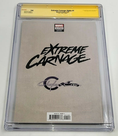 EXTREME CARNAGE ALPHA  #1 [CLAYTON CRAIN VIRGIN VARIANT] CGC SS 9.8 INFINITY SIGNATURE