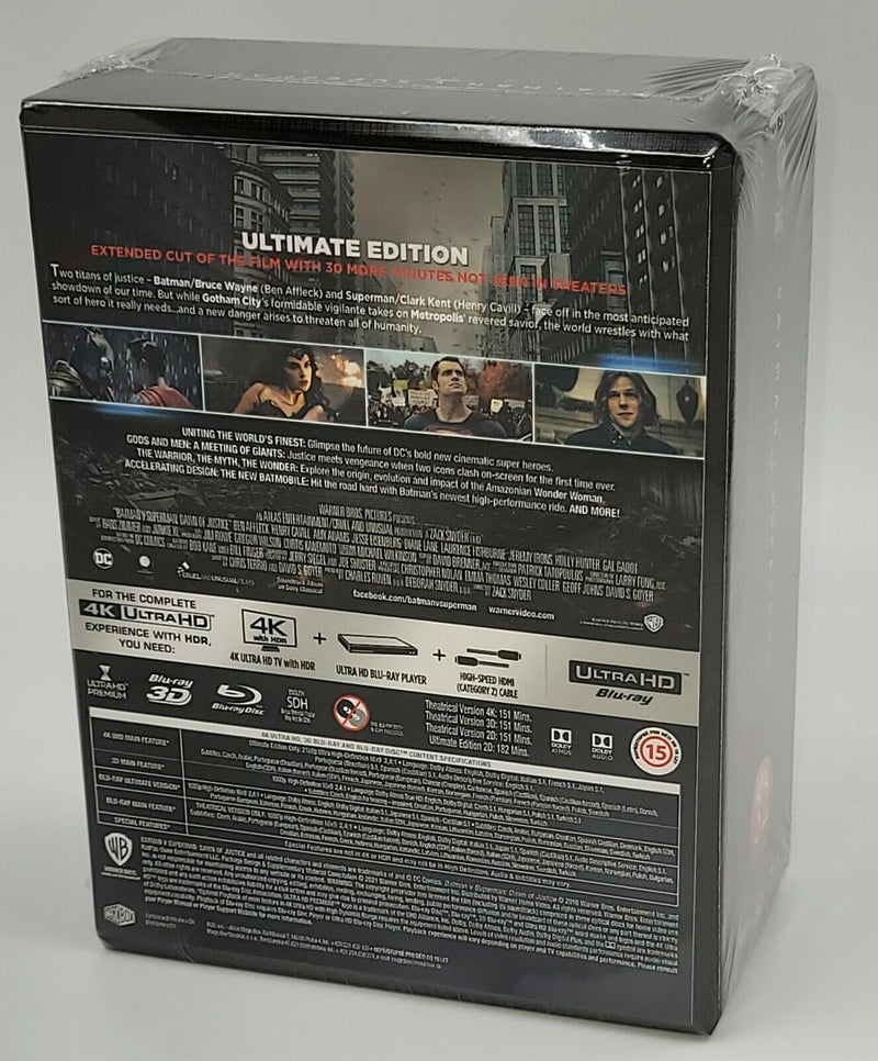 BATMAN v SUPERMAN DAWN OF JUSTICE (EMPTY BOXSET) **NO STEELBOOK / NO BLU-RAY DISCS** [FILMARENA]