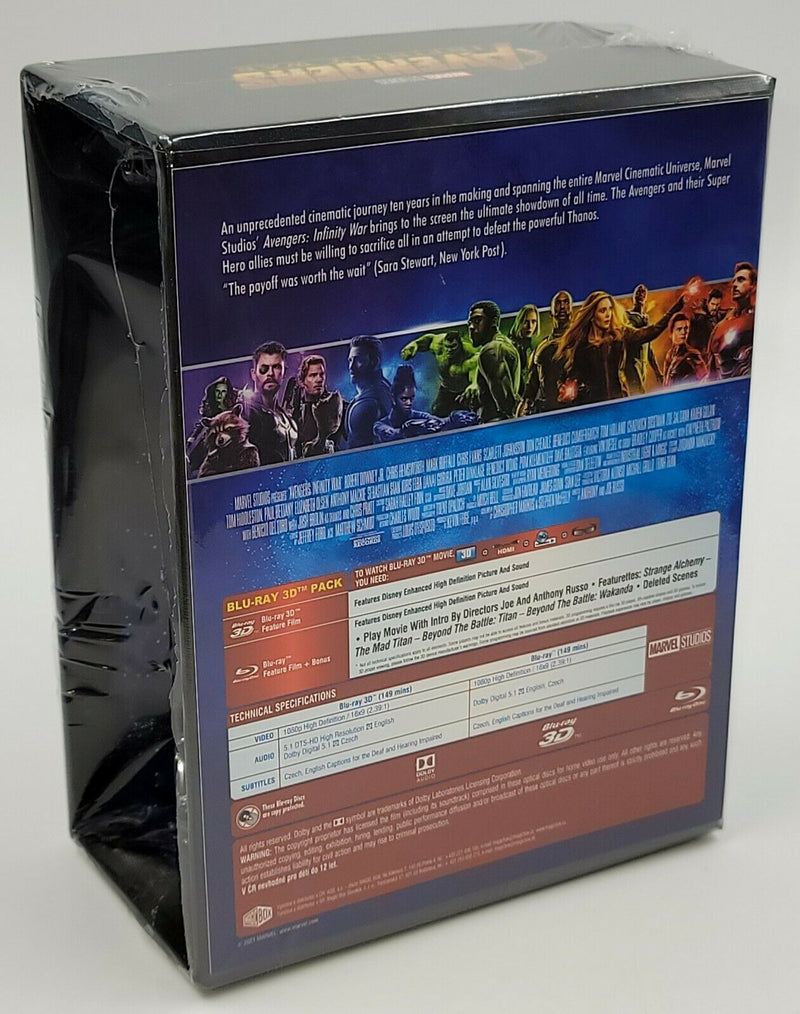 AVENGERS INFINITY WAR (EMPTY BOXSET) **NO STEELBOOK / NO BLU-RAY DISCS** [FILMARENA]