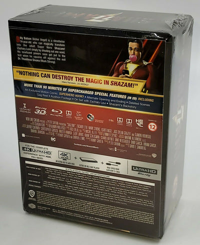 SHAZAM! (EMPTY BOXSET) **NO STEELBOOK / NO BLU-RAY DISCS** [FILMARENA]