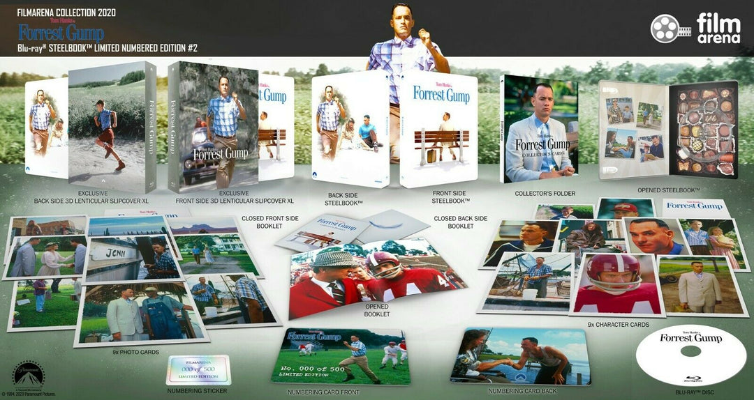 【FilmArena】フォレスト・ガンプ スチールブック NEW FORREST GUMP 4K UHD+BLU-RAY FULL SLIP STEELBOOK! W-LENTI