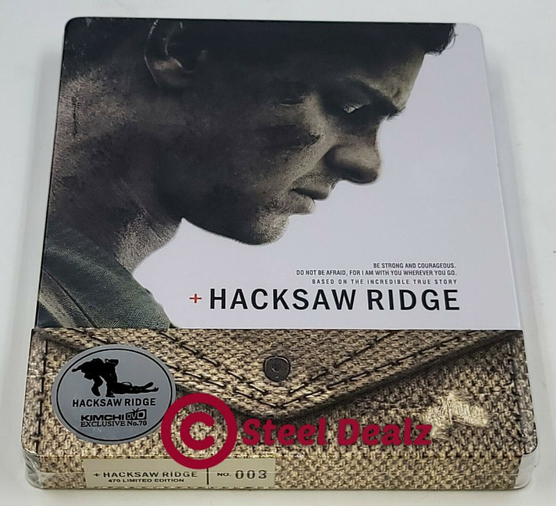 HACKSAW RIDGE Blu-ray STEELBOOK w/1/4 SLIP [KIMCHIDVD] <LOW 