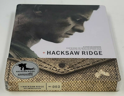 HACKSAW RIDGE Blu-ray STEELBOOK w/1/4 SLIP [KIMCHIDVD] <LOW #002/160>