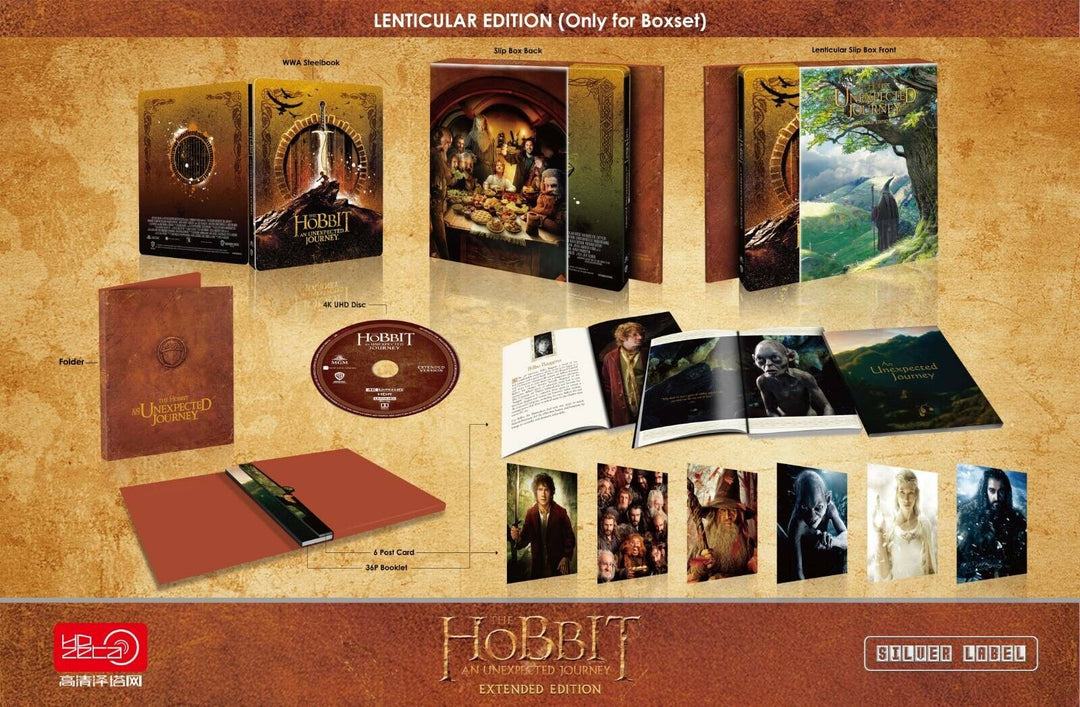 THE HOBBIT TRILOGY 4K UHD Blu-ray STEELBOOK BOXSET [HDZETA] 1