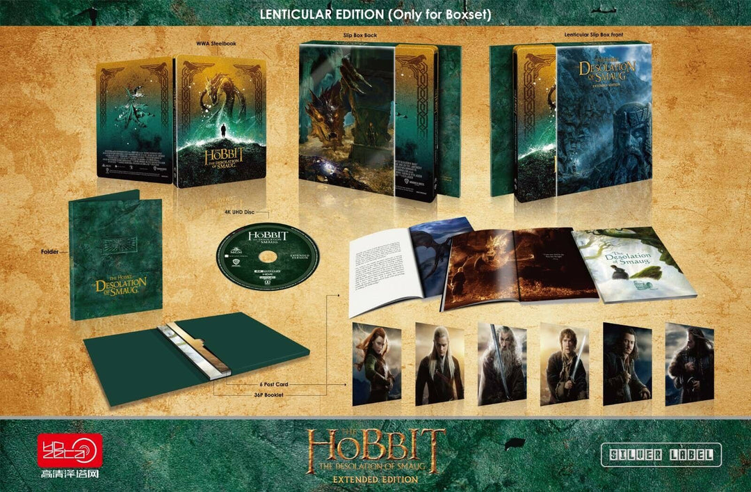 THE HOBBIT TRILOGY 4K UHD Blu-ray STEELBOOK BOXSET [HDZETA] 1