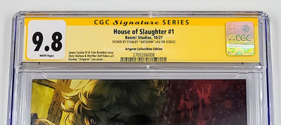 HOUSE OF SLAUGHTER #1 ARTGERM EXCLUSIVE CGC SS 9.8 SIGNED BY ARTGERM