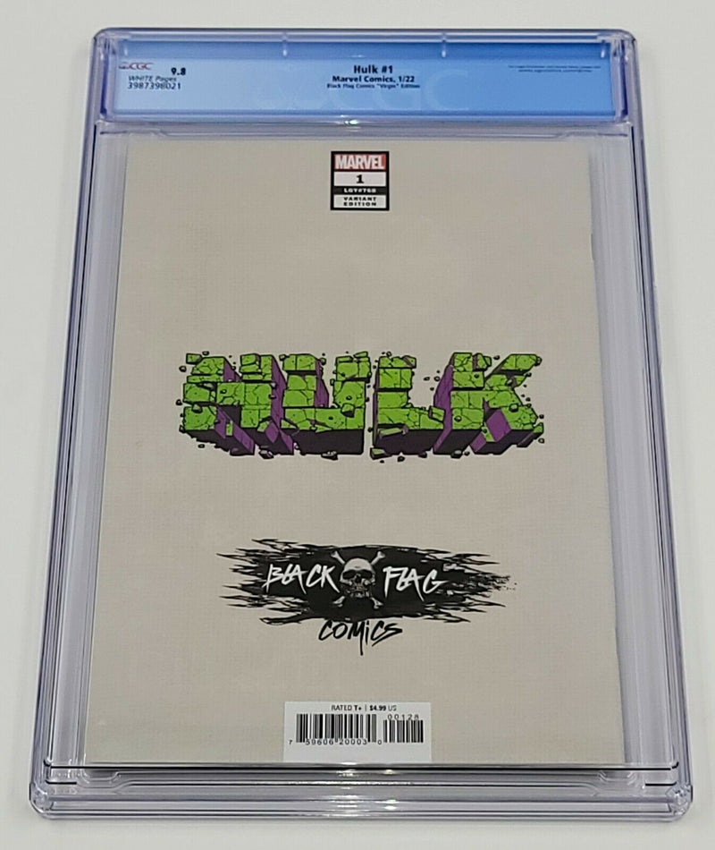 HULK 1 CLAYTON CRAIN VIRGIN COVER CGC 9.8 [BLACK FLAG COMICS]