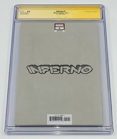 INFERNO #1 CGC SS 9.8 STANLEY ARTGERM LAU VIRGIN EDITION