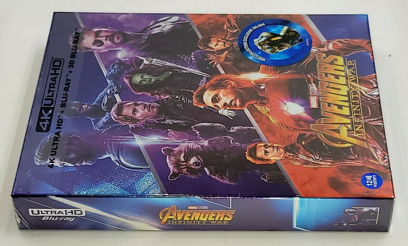 AVENGERS INFINITY WAR [4K UHD + 3D + 2D] Blu-ray STEELBOOK [THE WeET COLLECTION] FULLSLIP A1