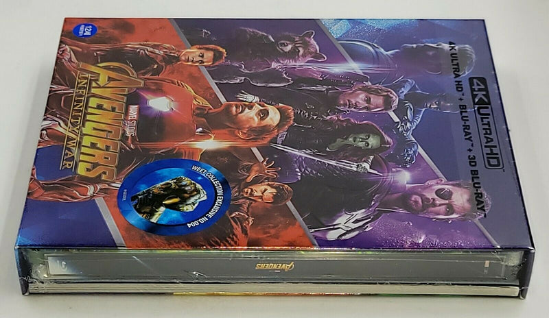 AVENGERS INFINITY WAR [4K UHD + 3D + 2D] Blu-ray STEELBOOK [THE WeET COLLECTION] FULLSLIP A1