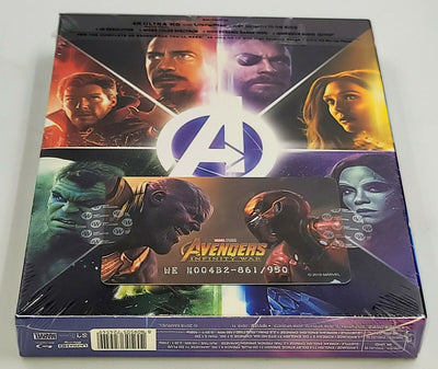 AVENGERS INFINITY WAR [4K UHD + 2D] Blu-ray STEELBOOK [THE WeET COLLECTION] LENTICULAR B2