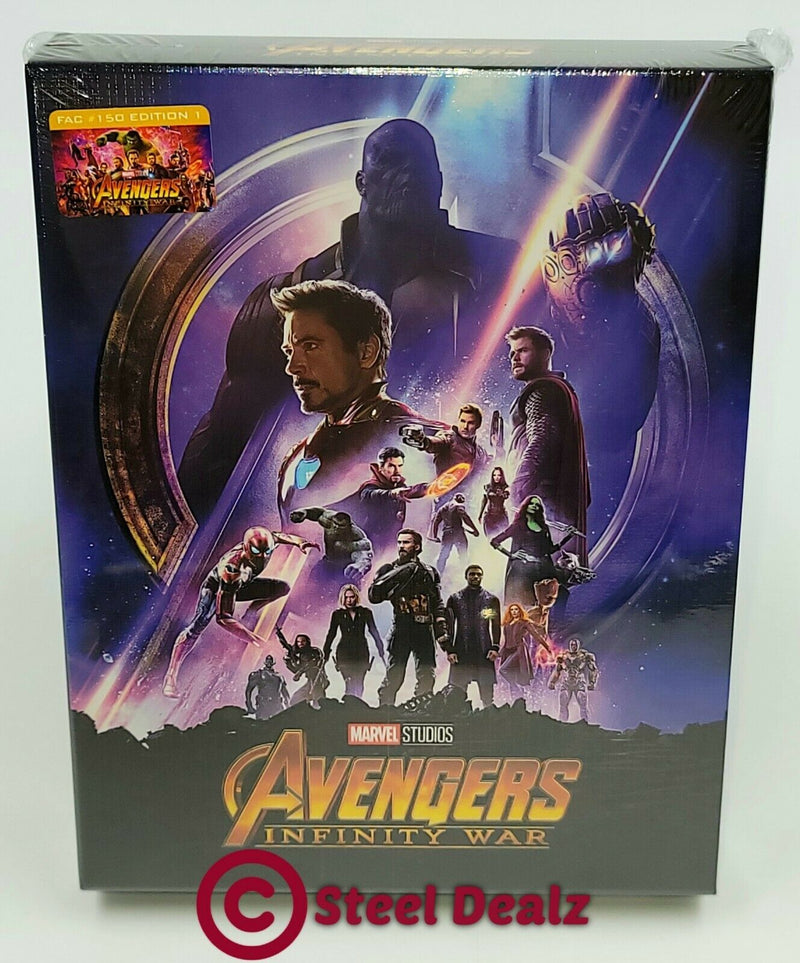 AVENGERS INFINITY WAR [2D + 3D] Blu-ray STEELBOOK [FILMARENA] XL FULLSLIP