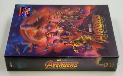 AVENGERS INFINITY WAR [2D + 3D] Blu-ray STEELBOOK [FILMARENA] XL LENTICULAR