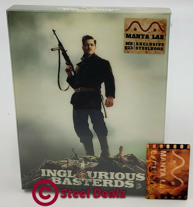 INGLOURIOUS BASTERDS Blu-ray STEELBOOK [MANTA LAB] LENTICULAR **PLEASE READ DESCRIPTION**