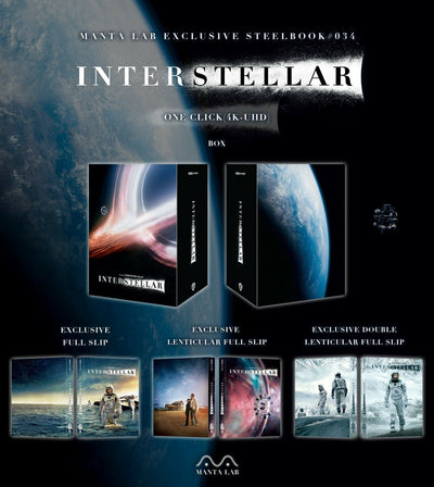 INTERSTELLAR [4K UHD + 2D] Blu-ray STEELBOOK BOXSET [MANTA LAB] 1-CLICK EDITION